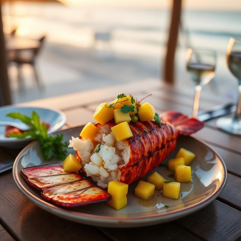 Grilled lobster